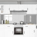 Keukenachterwand 2 st Lichtgrijs 120 x 60 cm gehard glas