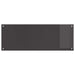 Keukenachterwand 2 st Donkergrijs 110 x 40 cm gehard glas