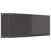 Keukenachterwand 2 st Donkergrijs 110 x 50 cm gehard glas