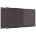 Keukenachterwand 2 st Donkergrijs 110 x 60 cm gehard glas