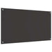 Keukenachterwand 2 st Donkergrijs 110 x 60 cm gehard glas