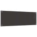 Keukenachterwand 2 st Donkergrijs 120 x 40 cm gehard glas