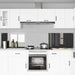 Keukenachterwand 2 st Donkergrijs 120 x 50 cm gehard glas