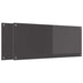 Keukenachterwand 2 st Donkergrijs 120 x 50 cm gehard glas
