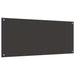 Keukenachterwand 2 st Donkergrijs 120 x 50 cm gehard glas