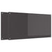 Keukenachterwand 2 st Donkergrijs 120 x 60 cm gehard glas