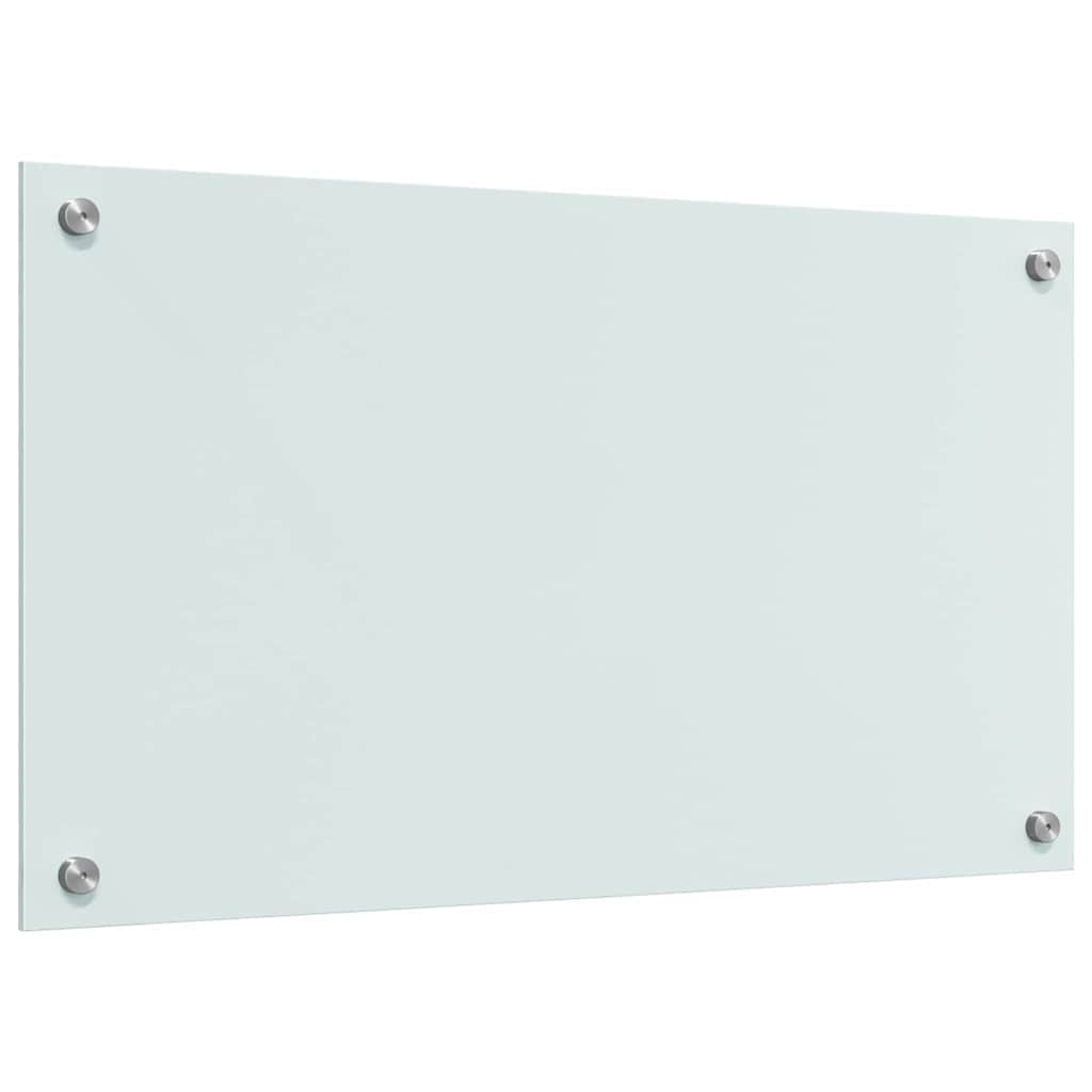 Keukenachterwand 2 st Wit 70 x 40 cm gehard glas