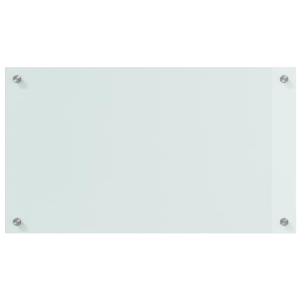 Keukenachterwand 2 st Wit 70 x 40 cm gehard glas