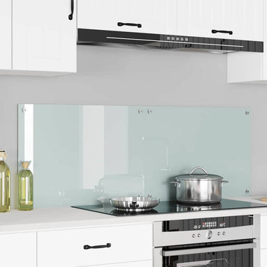 Keukenachterwand 2 st Wit 70 x 50 cm gehard glas