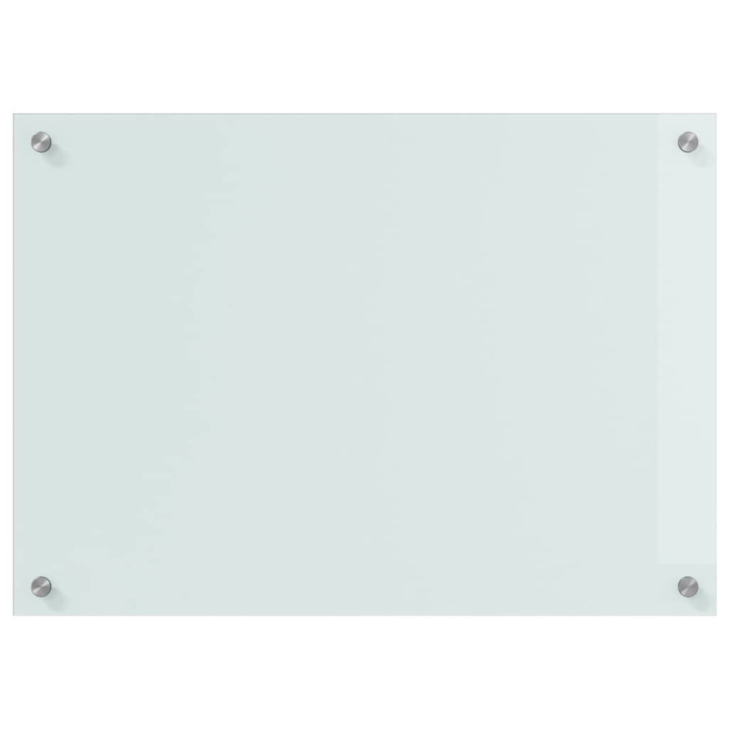 Keukenachterwand 2 st Wit 70 x 50 cm gehard glas