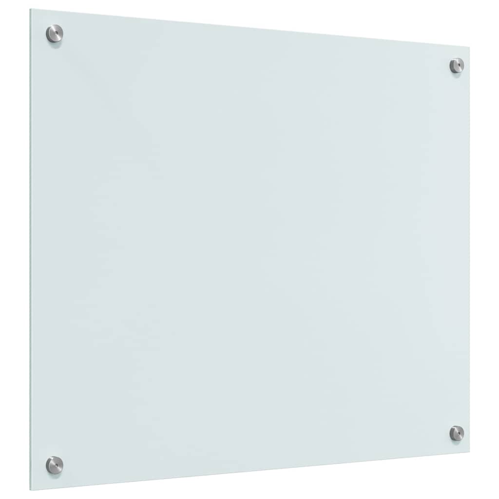 Keukenachterwand 2 st Wit 70 x 60 cm gehard glas