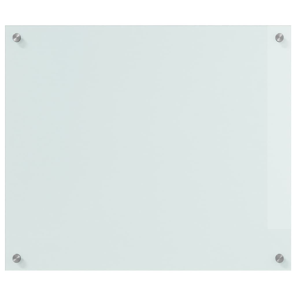 Keukenachterwand 2 st Wit 70 x 60 cm gehard glas