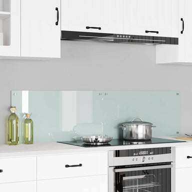 Keukenachterwand 2 st Wit 80 x 40 cm gehard glas