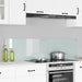 Keukenachterwand 2 st Wit 80 x 40 cm gehard glas
