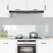 Keukenachterwand 2 st Wit 80 x 40 cm gehard glas