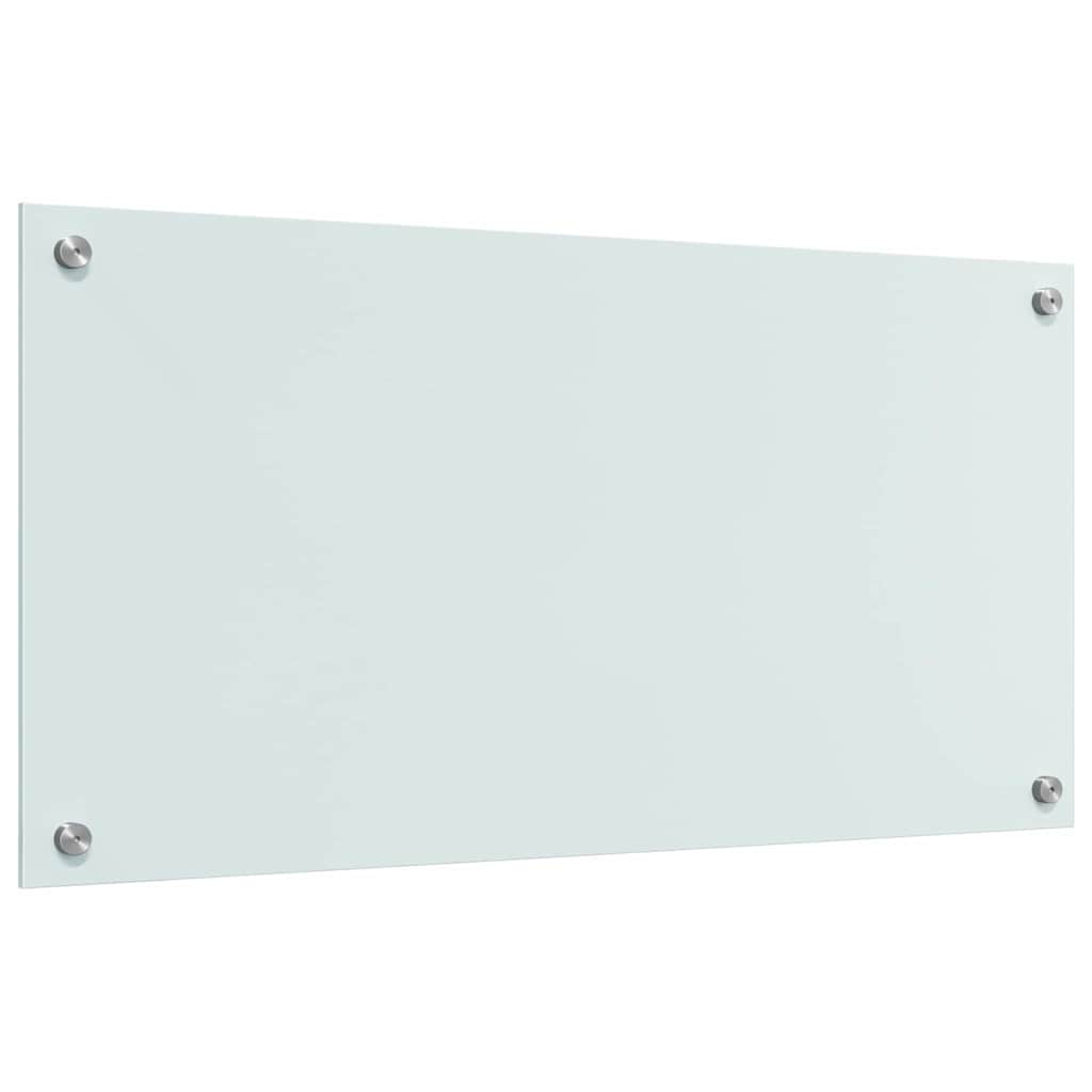 Keukenachterwand 2 st Wit 80 x 40 cm gehard glas