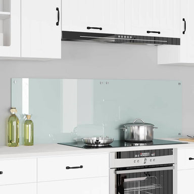 Keukenachterwand 2 st Wit 80 x 50 cm gehard glas