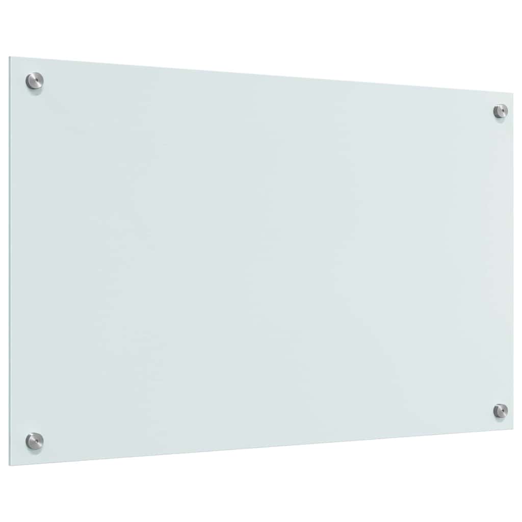 Keukenachterwand 2 st Wit 80 x 50 cm gehard glas
