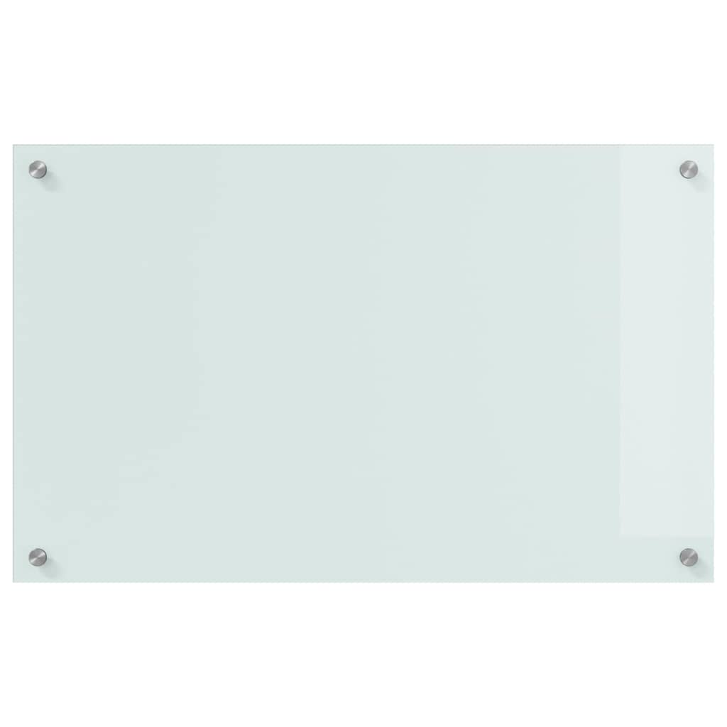 Keukenachterwand 2 st Wit 80 x 50 cm gehard glas