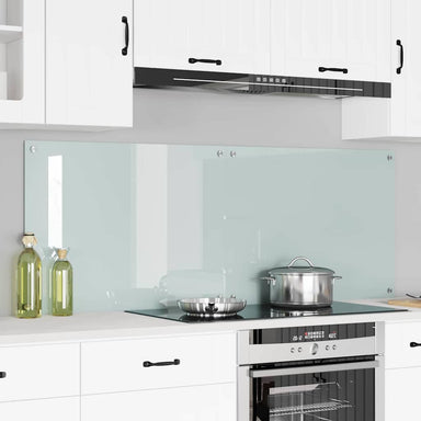 Keukenachterwand 2 st Wit 80 x 60 cm gehard glas