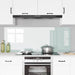 Keukenachterwand 2 st Wit 80 x 60 cm gehard glas