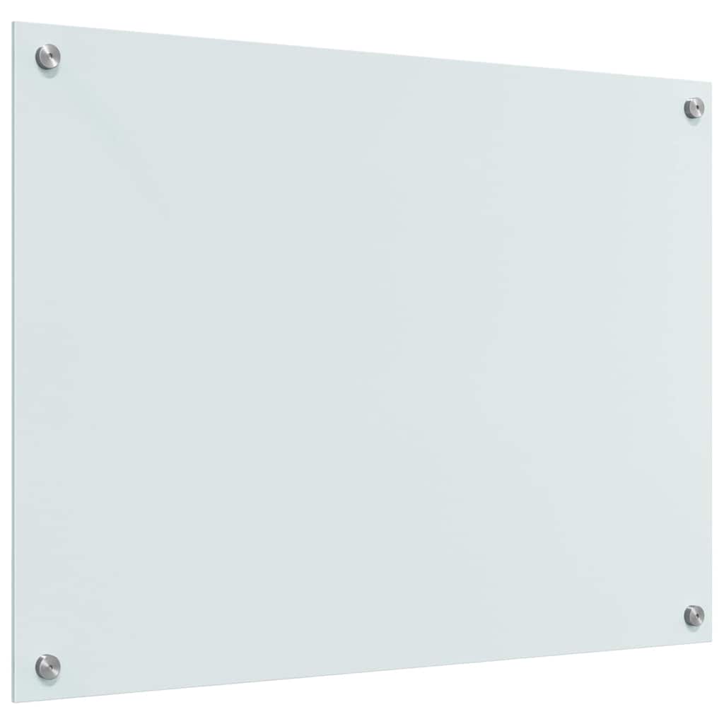 Keukenachterwand 2 st Wit 80 x 60 cm gehard glas