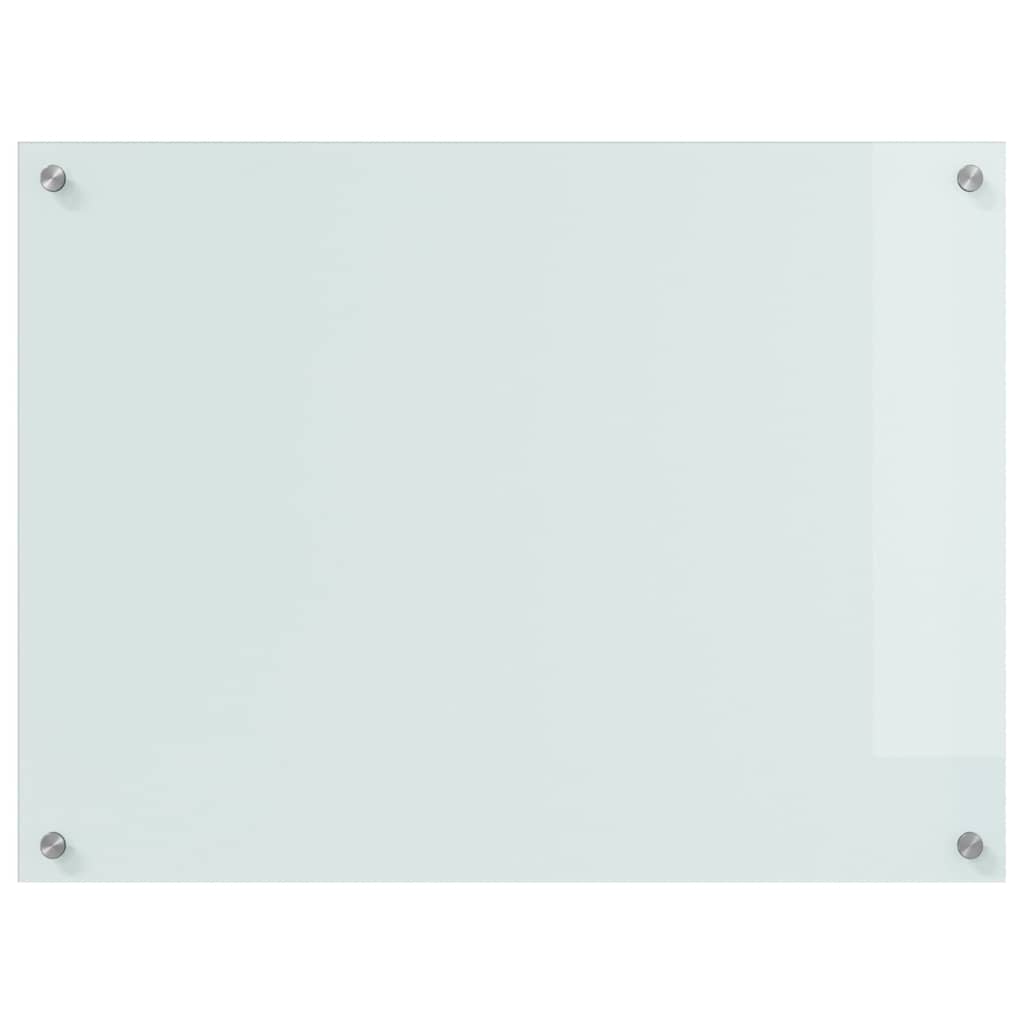 Keukenachterwand 2 st Wit 80 x 60 cm gehard glas
