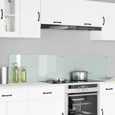 Keukenachterwand 2 st Wit 90 x 40 cm gehard glas