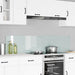 Keukenachterwand 2 st Wit 90 x 40 cm gehard glas