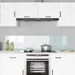 Keukenachterwand 2 st Wit 90 x 40 cm gehard glas