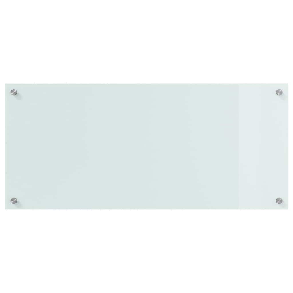 Keukenachterwand 2 st Wit 90 x 40 cm gehard glas