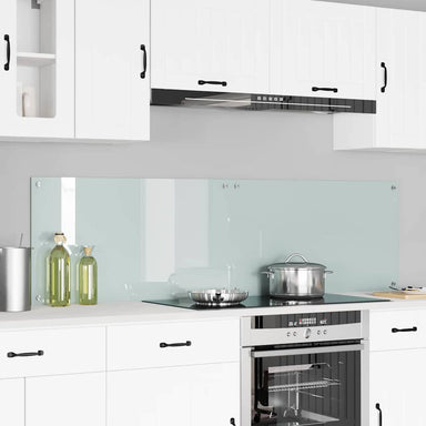 Keukenachterwand 2 st Wit 90 x 50 cm gehard glas