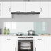Keukenachterwand 2 st Wit 90 x 50 cm gehard glas