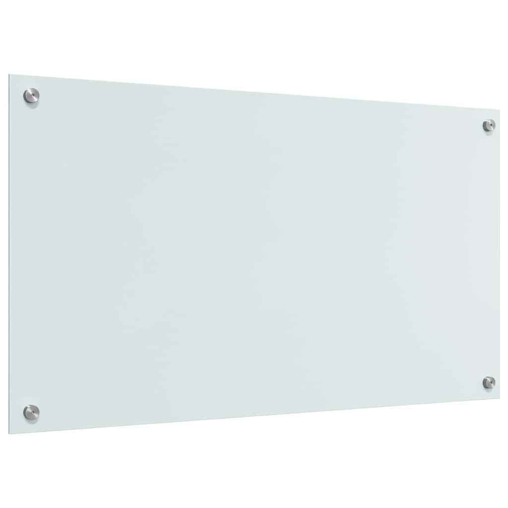 Keukenachterwand 2 st Wit 90 x 50 cm gehard glas