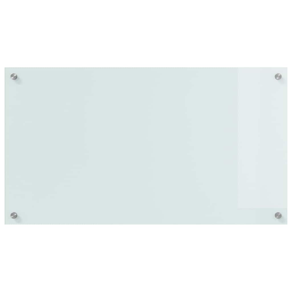 Keukenachterwand 2 st Wit 90 x 50 cm gehard glas