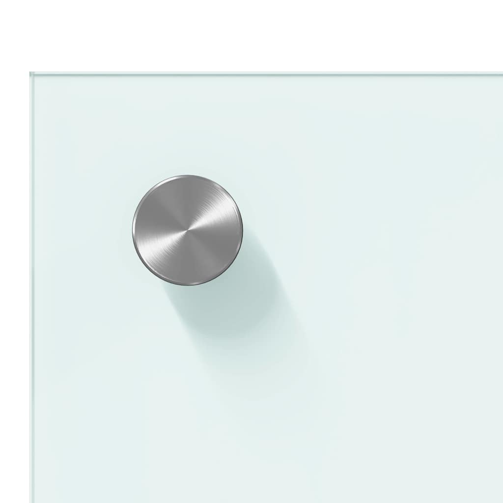 Keukenachterwand 2 st Wit 90 x 60 cm gehard glas