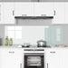 Keukenachterwand 2 st Wit 90 x 60 cm gehard glas