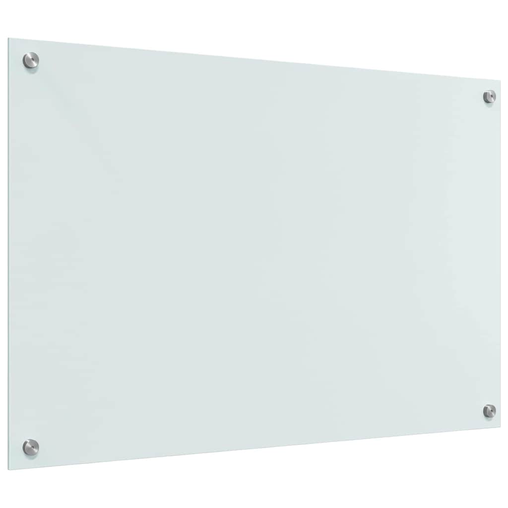 Keukenachterwand 2 st Wit 90 x 60 cm gehard glas