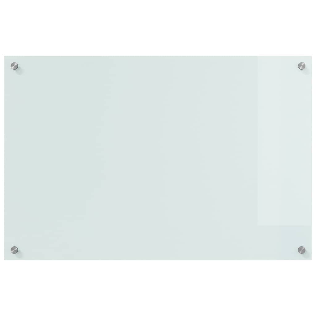 Keukenachterwand 2 st Wit 90 x 60 cm gehard glas