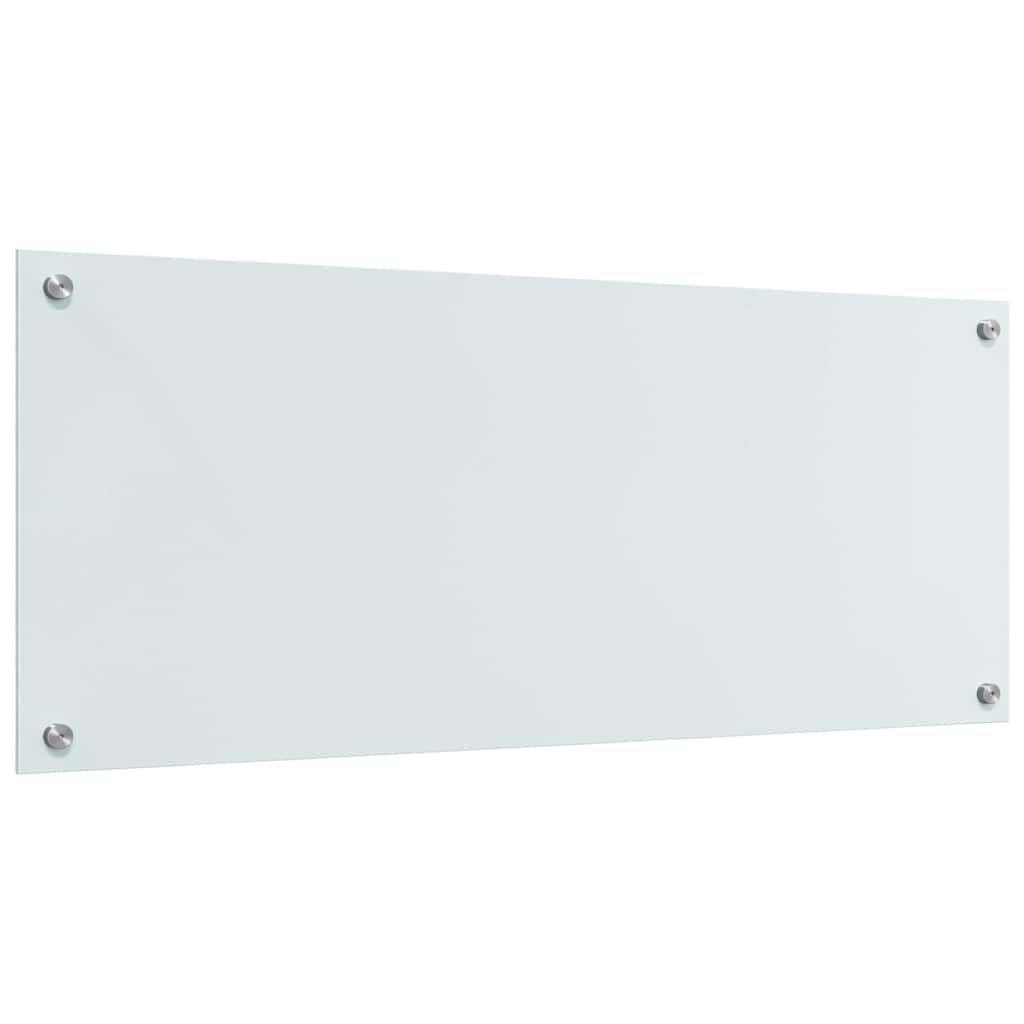 Keukenachterwand 2 st Wit 100 x 40 cm gehard glas
