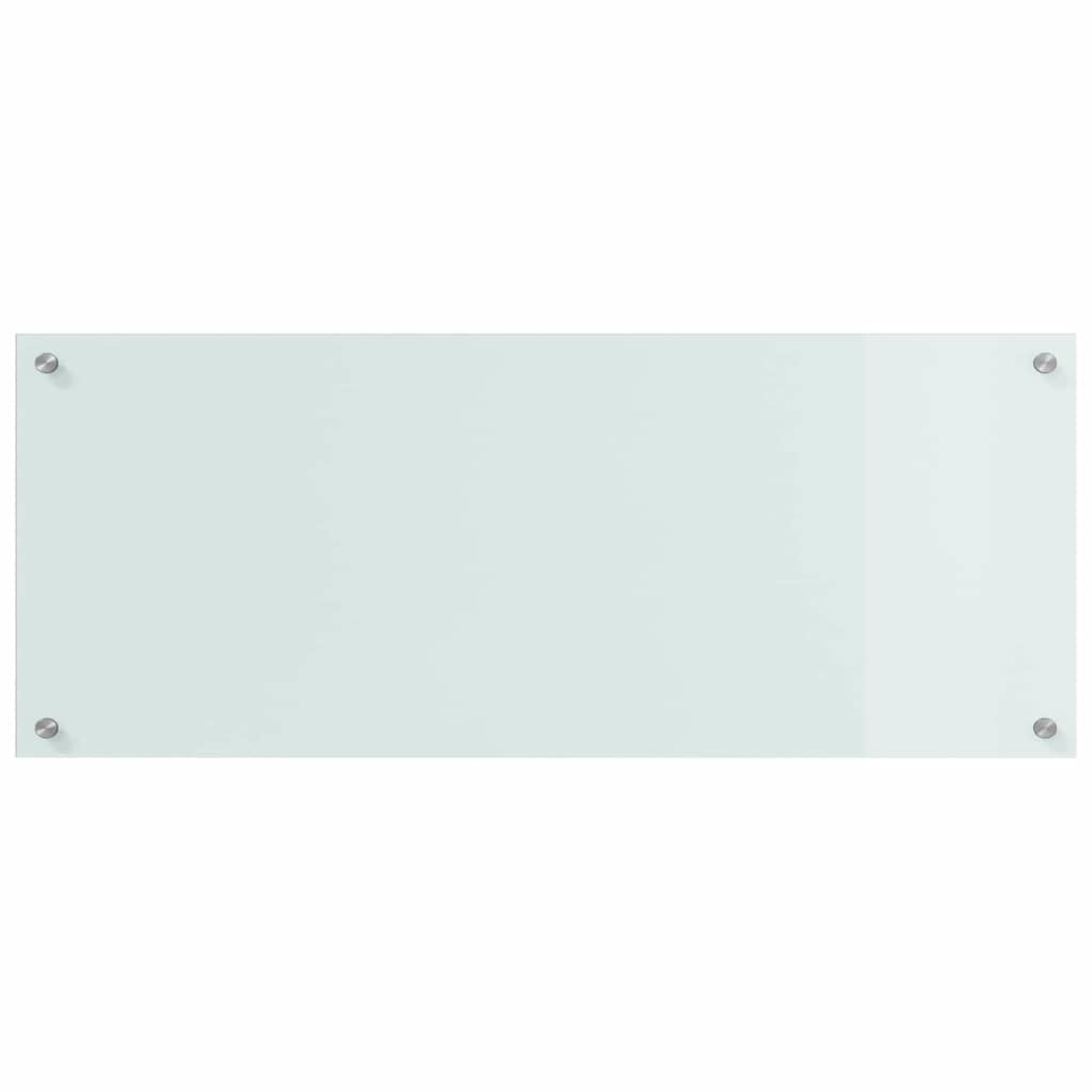 Keukenachterwand 2 st Wit 100 x 40 cm gehard glas
