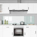 Keukenachterwand 2 st Wit 100 x 50 cm gehard glas
