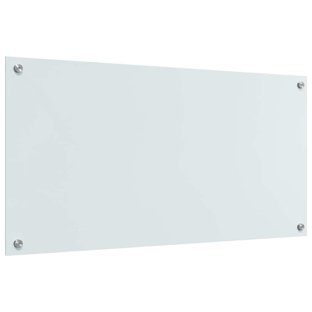 Keukenachterwand 2 st Wit 100 x 50 cm gehard glas