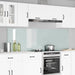 Keukenachterwand 2 st Wit 100 x 60 cm gehard glas