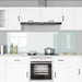 Keukenachterwand 2 st Wit 100 x 60 cm gehard glas