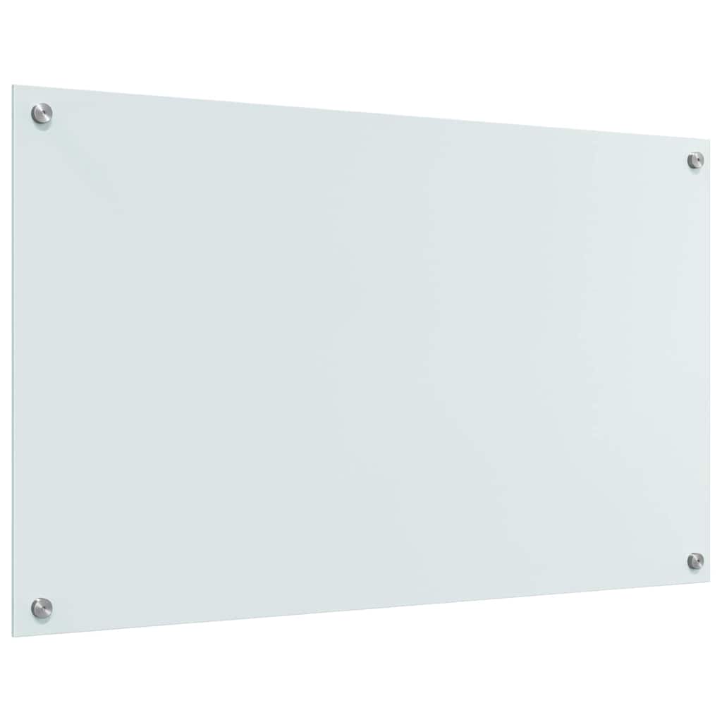 Keukenachterwand 2 st Wit 100 x 60 cm gehard glas