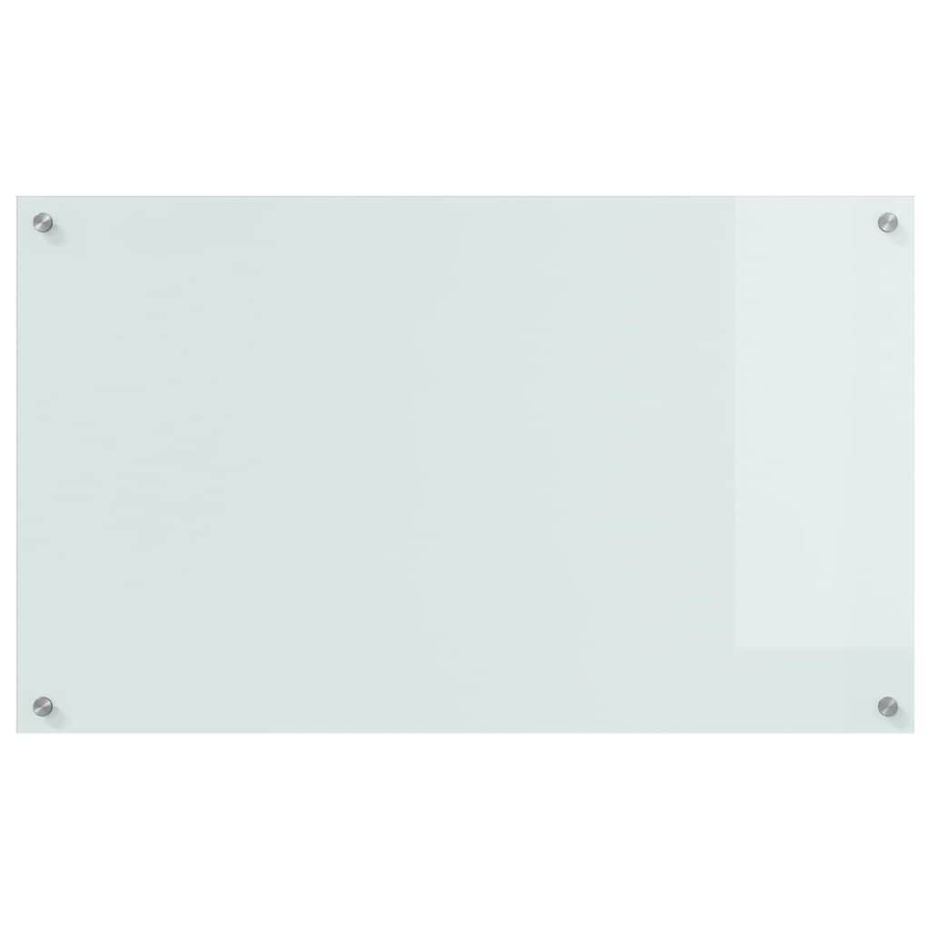 Keukenachterwand 2 st Wit 100 x 60 cm gehard glas