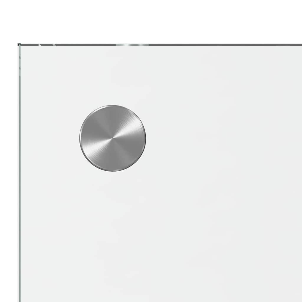 Keukenachterwand 2 st Doorzichtig 70 x 60 cm gehard glas