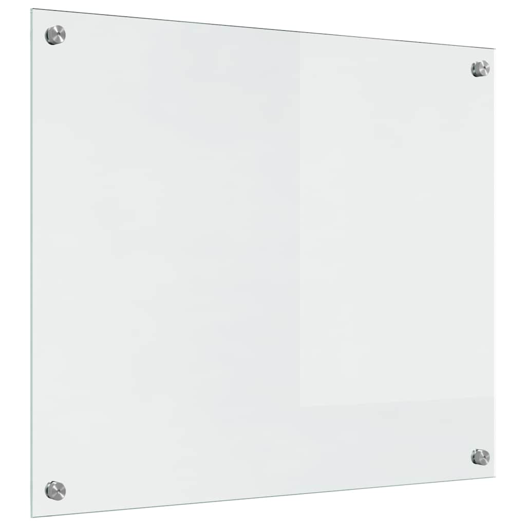 Keukenachterwand 2 st Doorzichtig 70 x 60 cm gehard glas