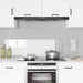 Keukenachterwand 2 st Doorzichtig 80 x 40 cm gehard glas